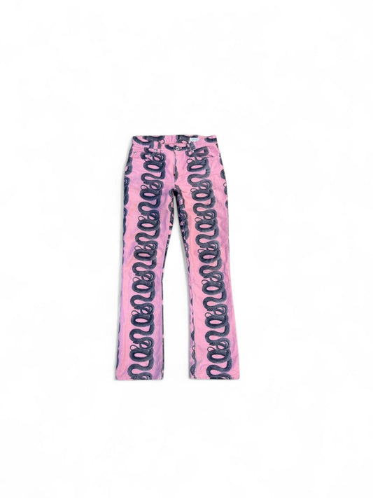 Hysteric Glamour Pink Snake Denim