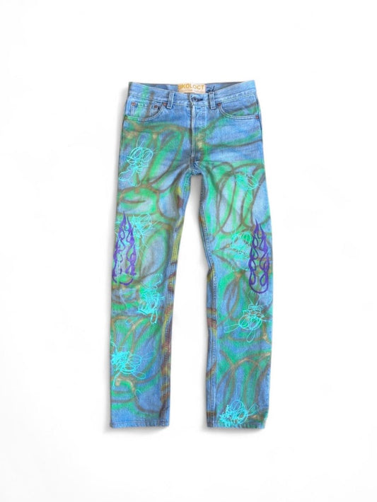 Skoloct 1/30 Hand Painted Denim