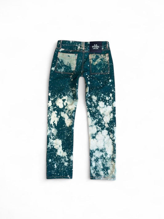 Sterling Ruby FW22 Green Bleach Pants