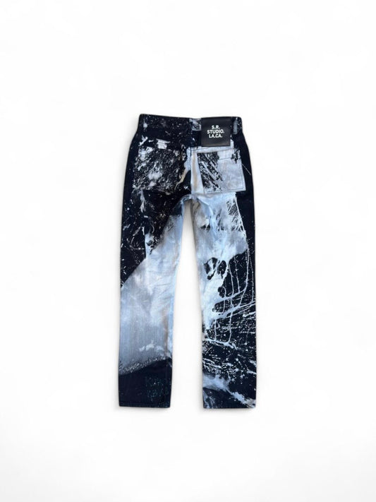 Sterling Ruby Black Bleach Pants