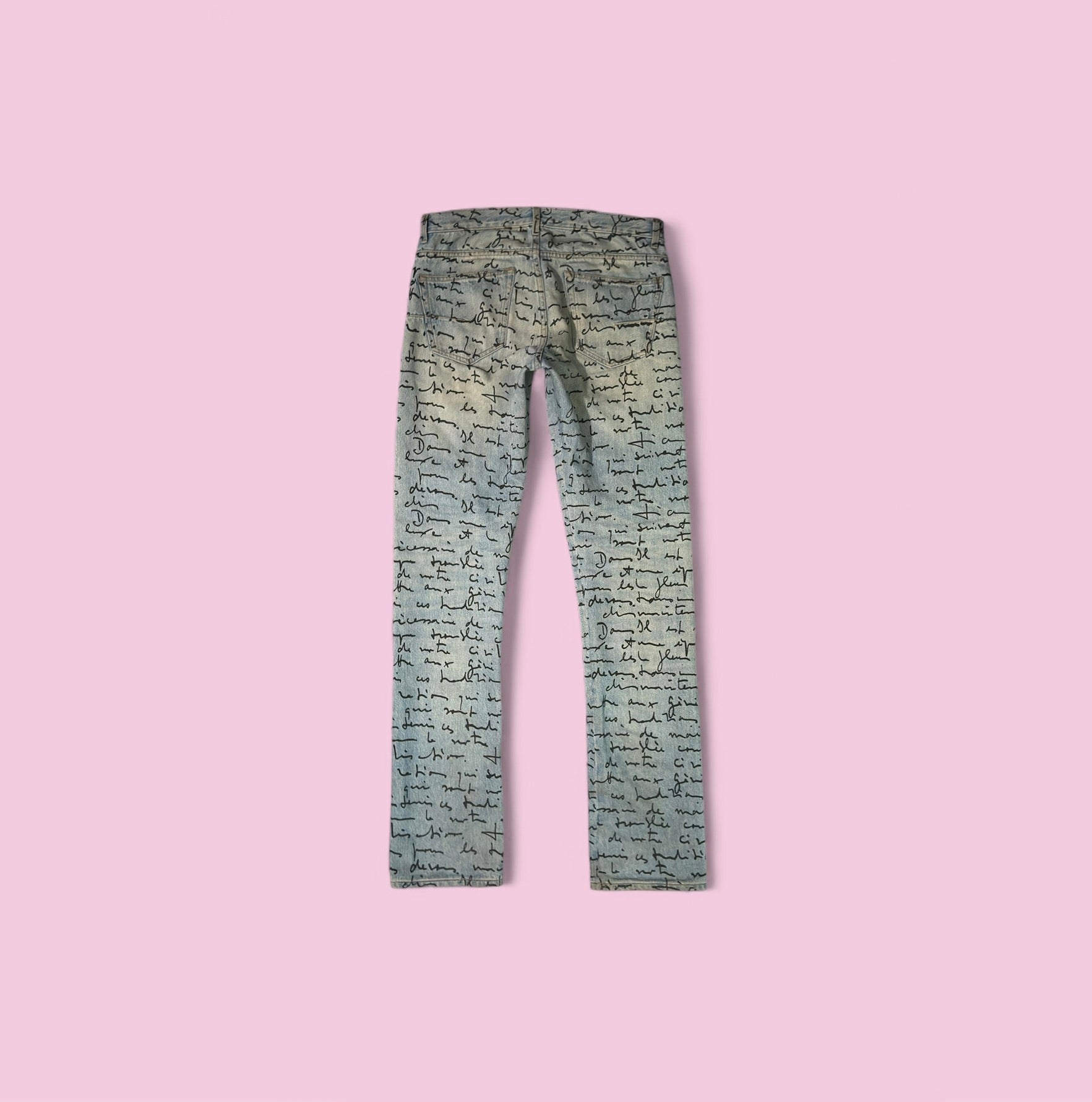 ss15 dior script denim