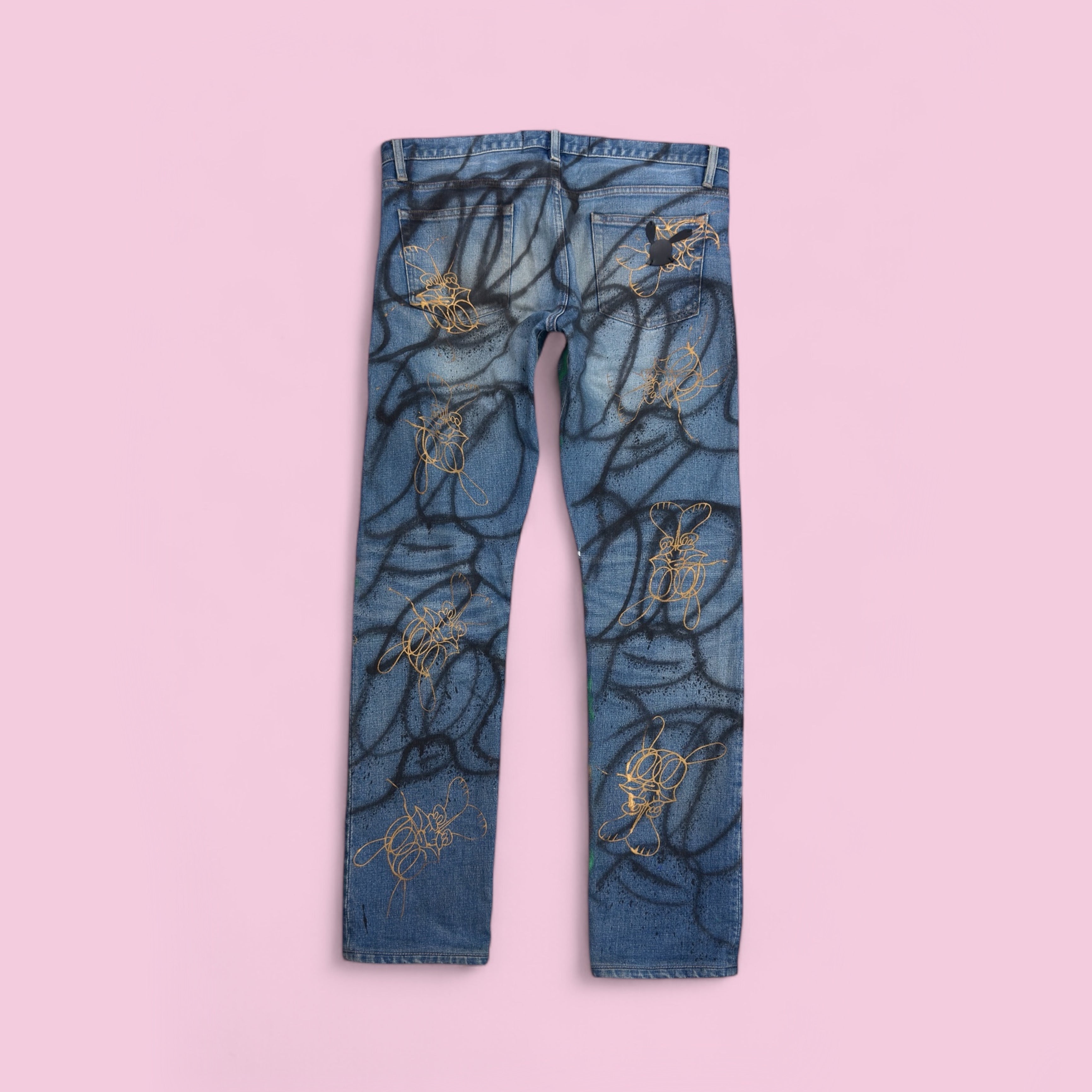 skoloct hand painted denim