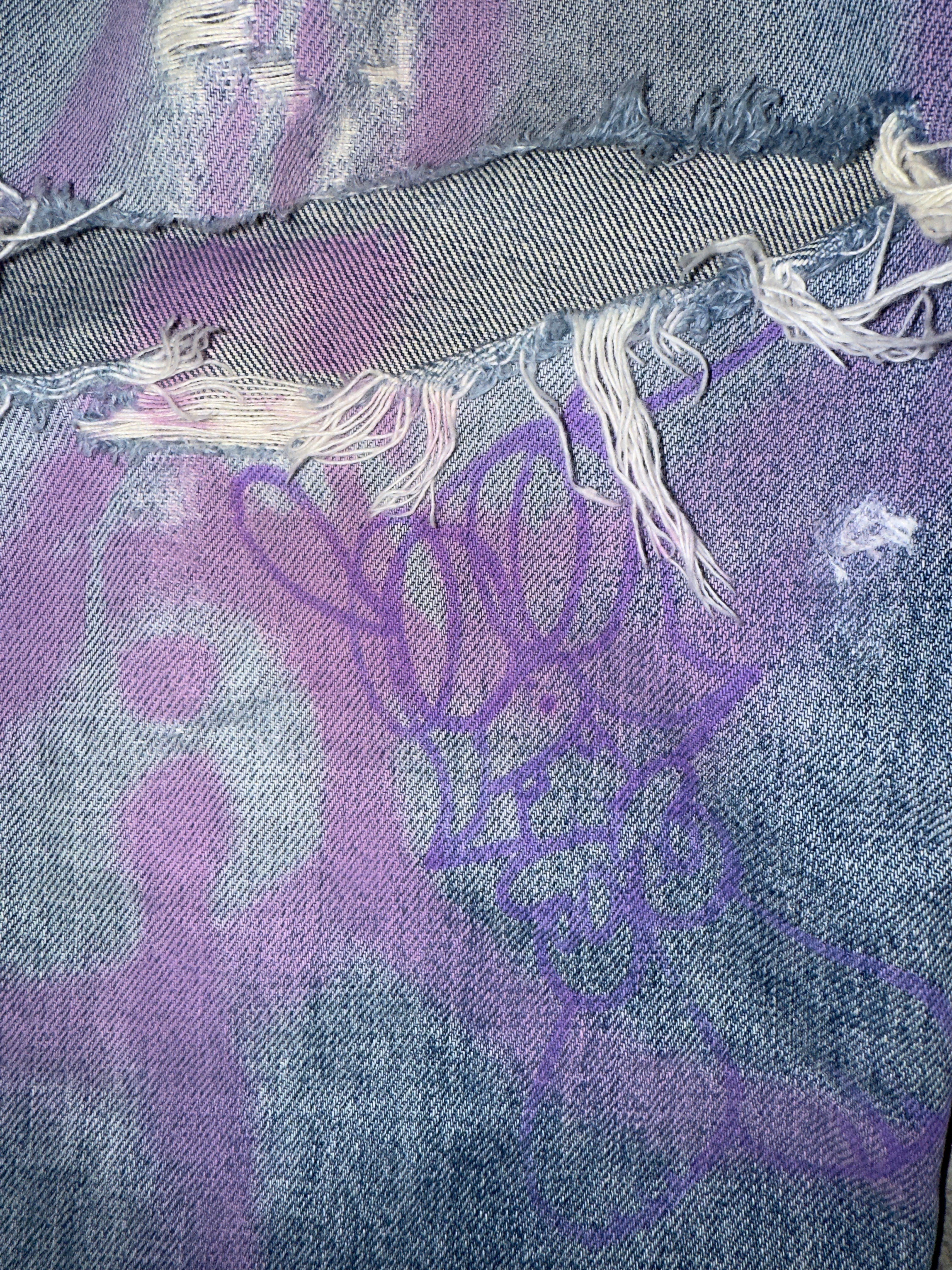 skoloct hand painted levis