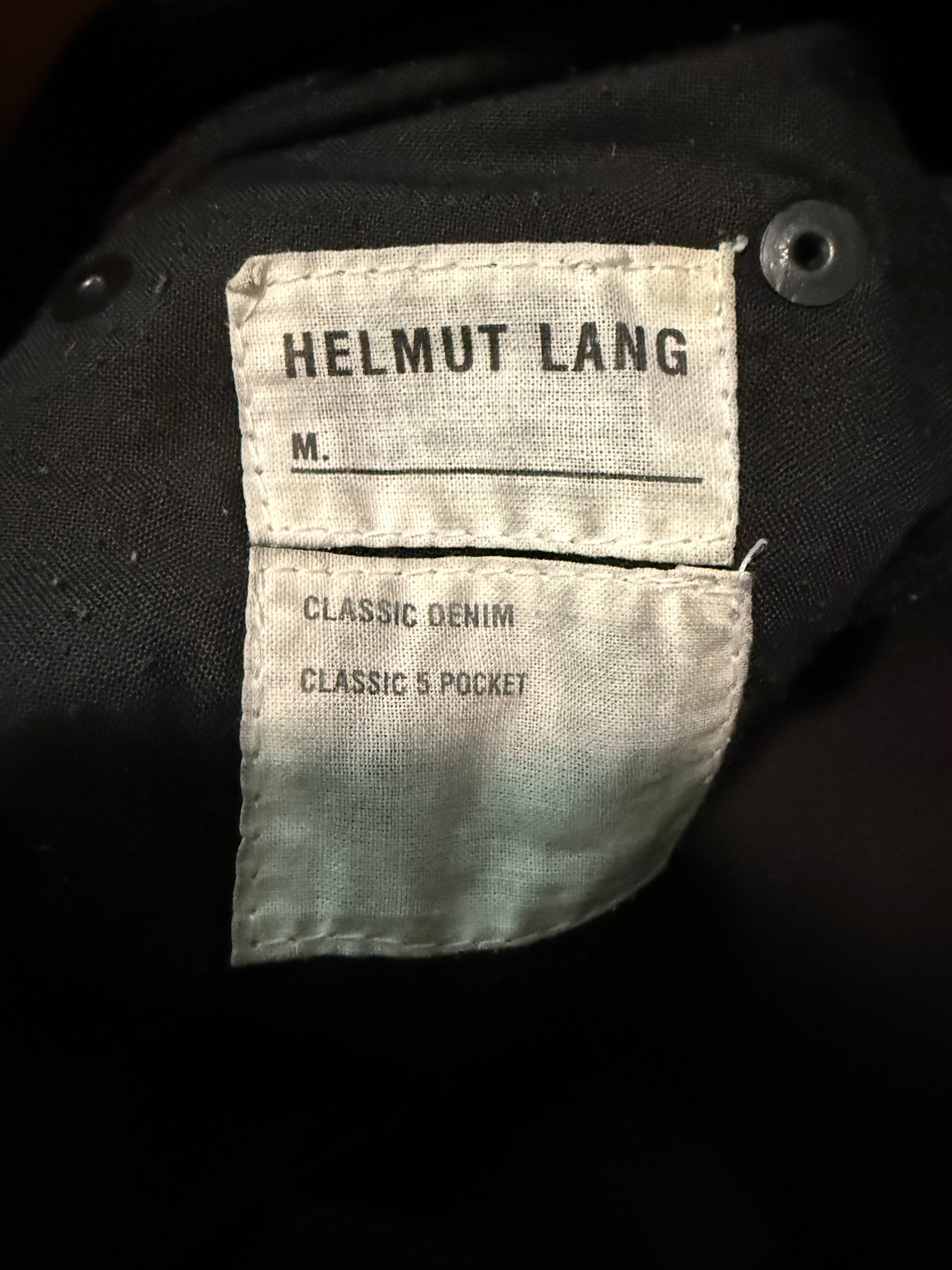 ss04 helmut lang sample bondage denim