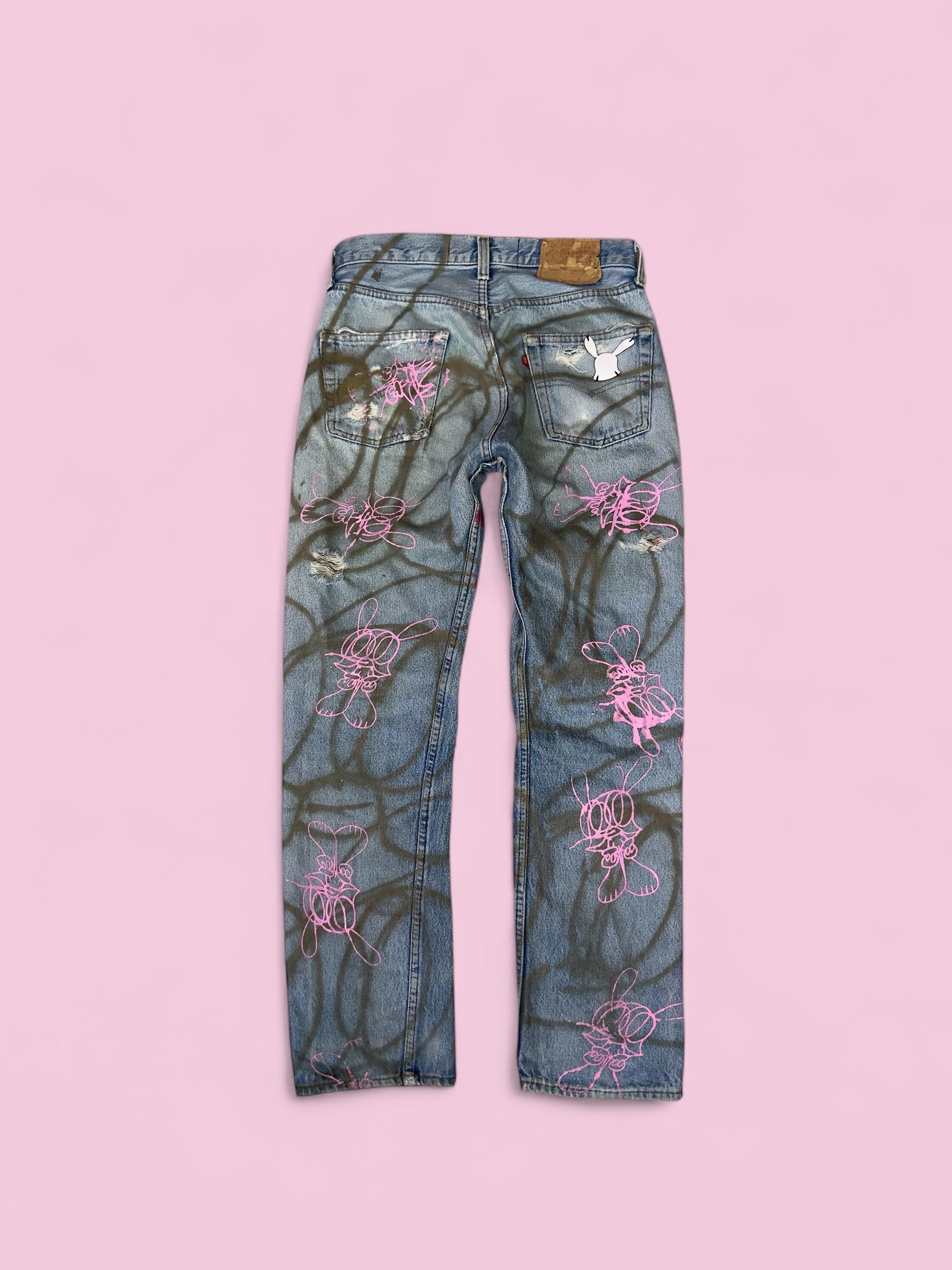 skoloct hand painted levis