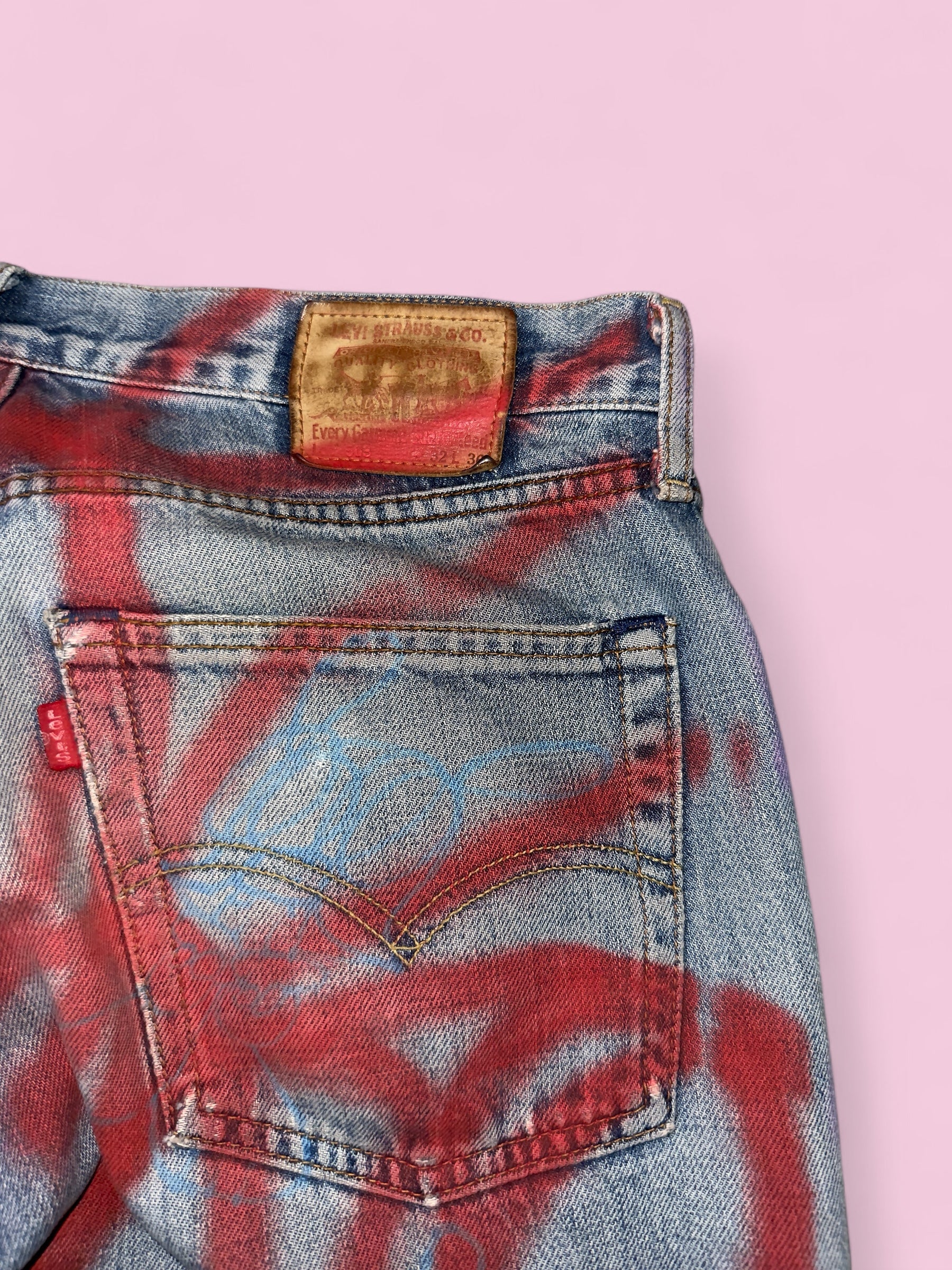 skoloct hand painted levis