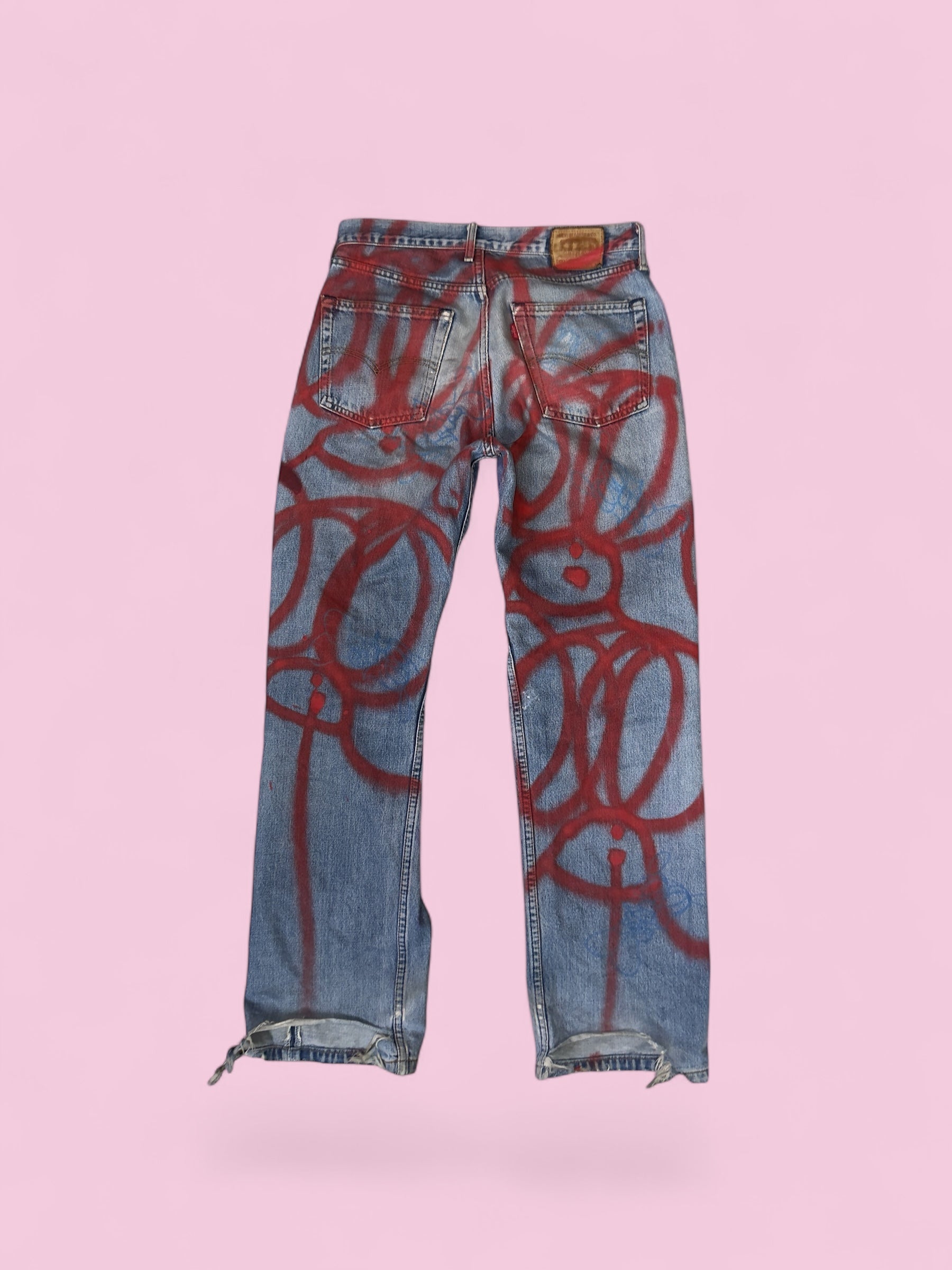 skoloct hand painted levis