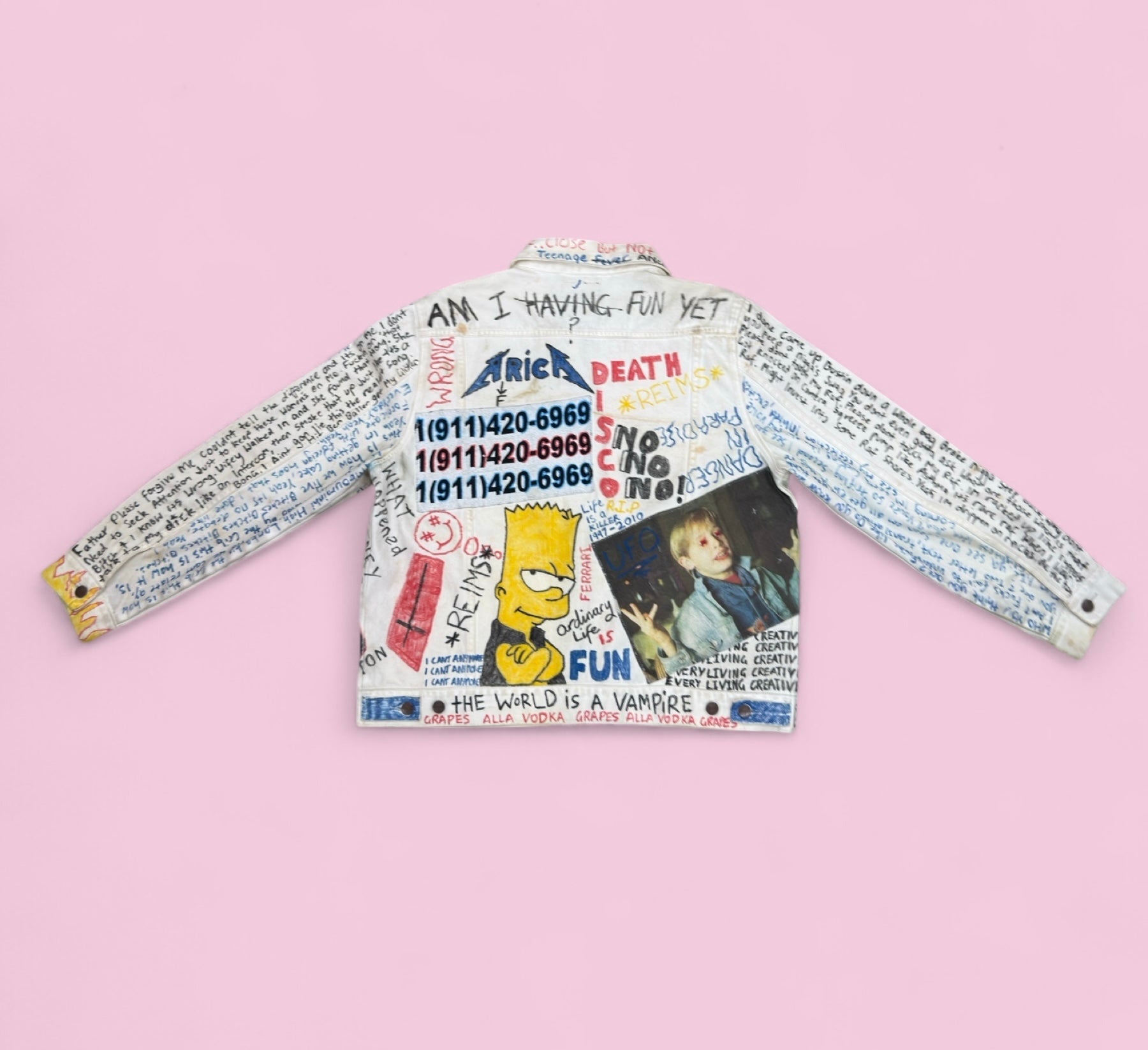 himumimdead (pauly) hand drawn jacket