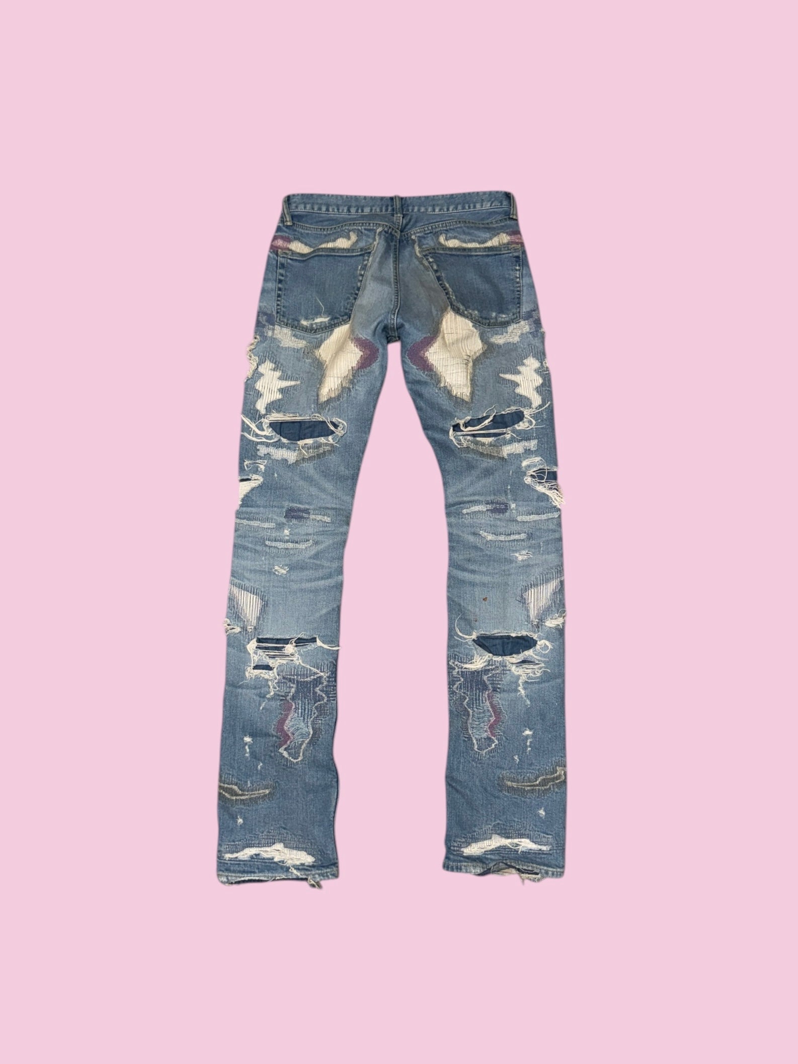 ss18 vlone scab runway denim