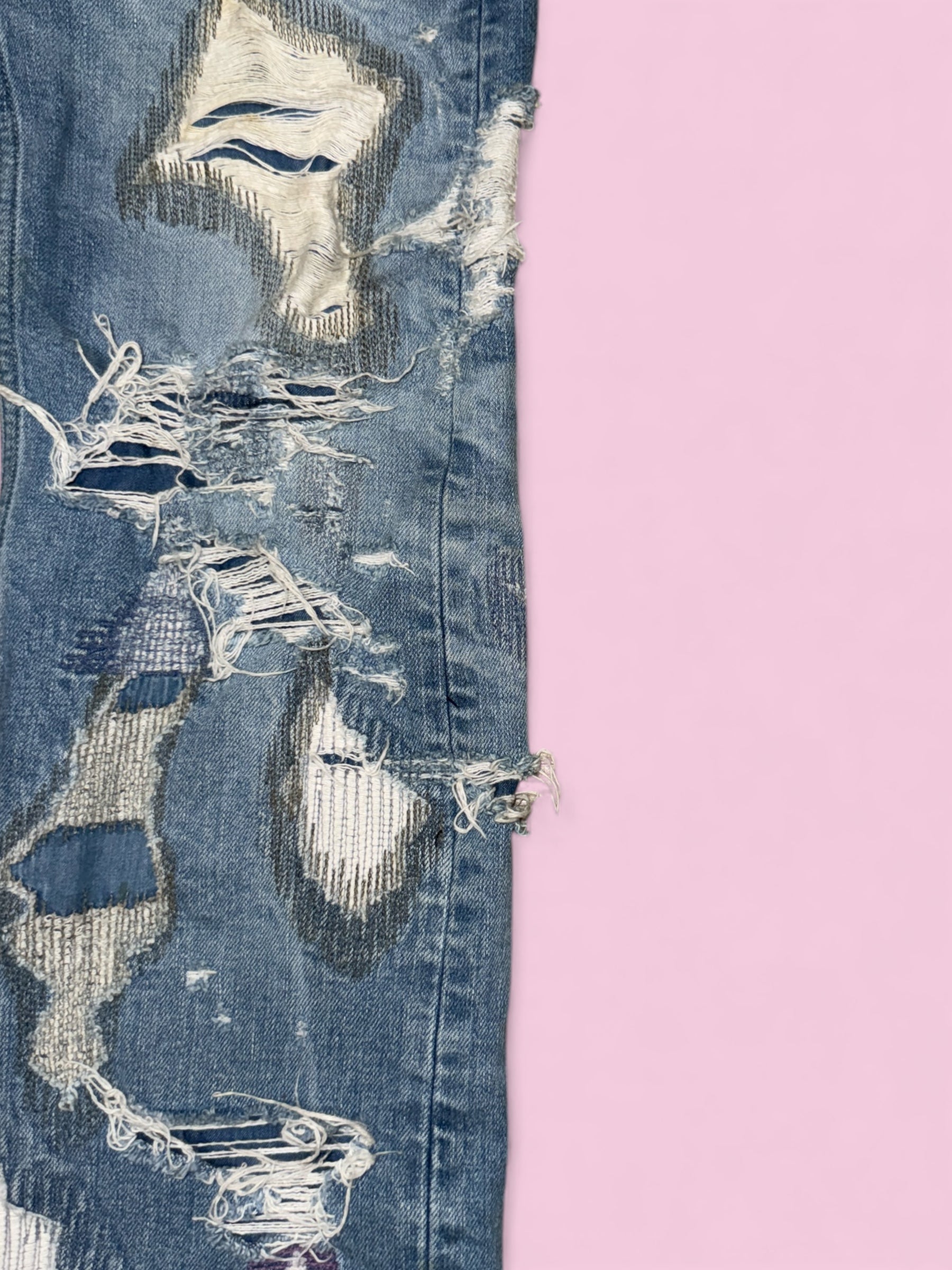 ss18 vlone scab runway denim