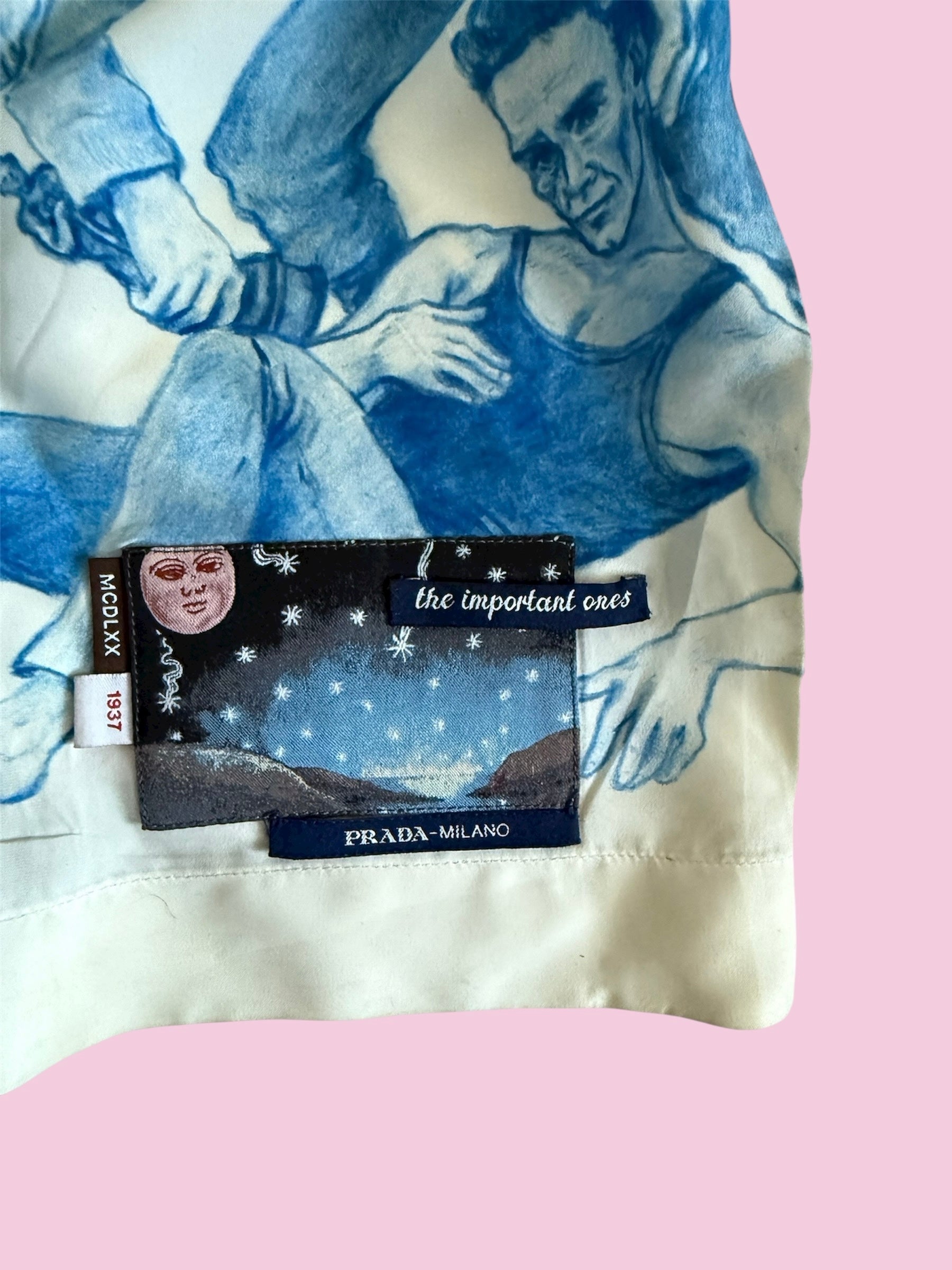 fw16 prada "the important ones" button up