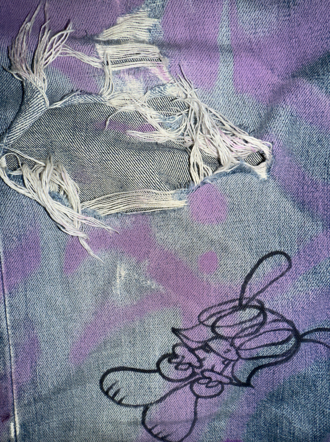 skoloct hand painted levis