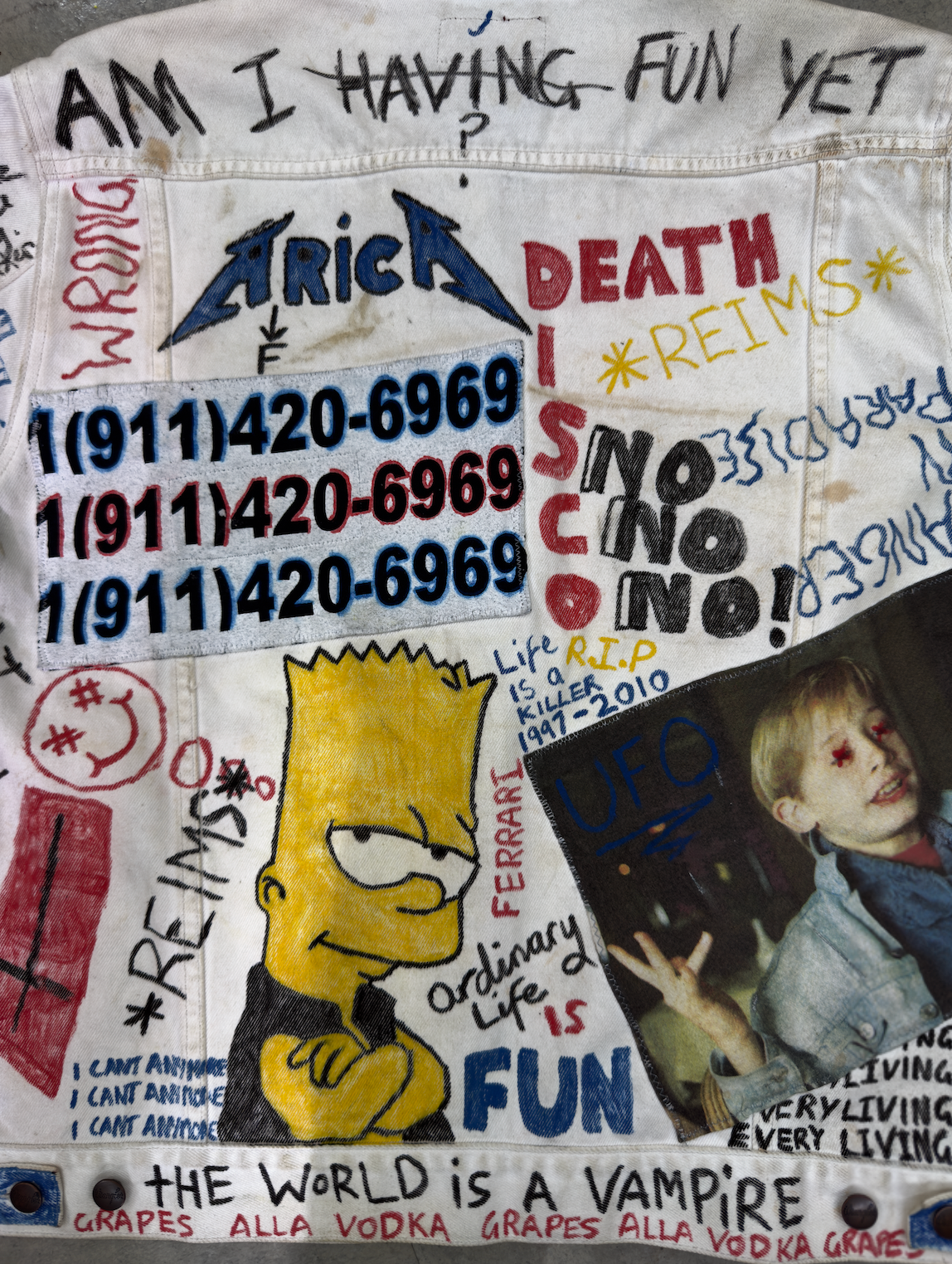 himumimdead (pauly) hand drawn jacket