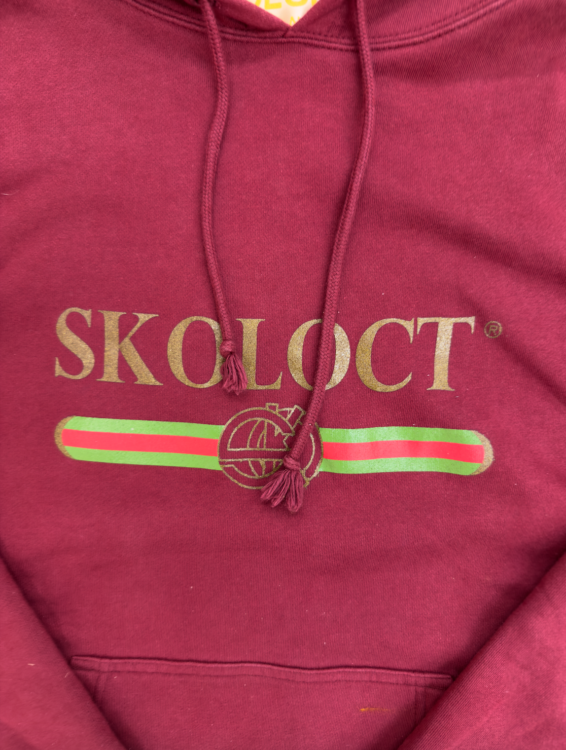 skoloct gucci logo hoodie